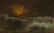 George Inness Sunset over the Sea Sweden oil painting artist